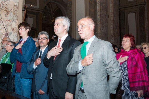 Delegado de la Xunta de Galicia en Bs. As., Alejandro López Dobarro y ​Consejero​ ​ de Empleo y Seguridad Social de la Embajada de España, Santiago Camba Bouzas