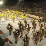 Grupo musical en el Sambódromo