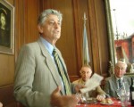 En la reunión del Rotary Club de Palermo, el brigadier Eugenio Miari se refirió al conflicto de 1982 en las Islas Malvinas