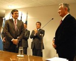 El gobernador de San Luis, Alberto Rodríguez Saá puso en funciones al ministro “Jefe de Gabinete, Claudio Poggi”.
