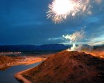 Se inauguró el dique Las Palmeras en San Francisco del Monte de Oro, San Luis.