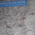 Mapa del Cruce de los Andes