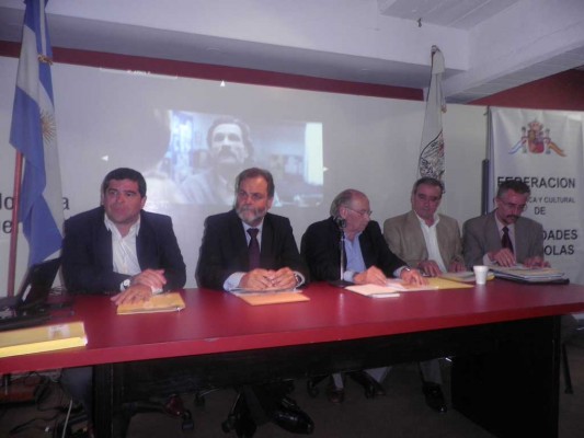 Lic. Claudio Romero, doctor Eugenio Semino, doctor José Luis Vidaller Nieto, Pedro Bello y doctor Daniel Castro. 