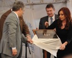 Cristina Kirchner inauguró una planta de produccion de cerdos en San Luis