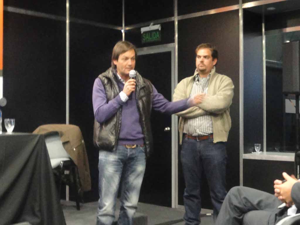 Santiago Ballester, Intendente de Batavia y Ministro del Campo Felipe Tomasevich (izq. a derecha)