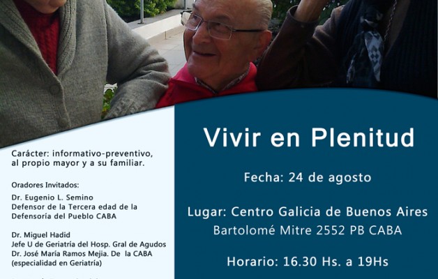 «I Jornadas de Mayores, Vivir en Plenitud»