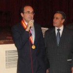 Julio Olmos, Consejero de Empleo y Seguridad Social de la Embajada de España, Pedro Bello, Presidente de la Federación de Sociedades Españolas, Manuel Padorno, Presidente de la Asociación Patriótica Española