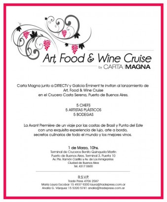 Art, Food & Wine Cruise