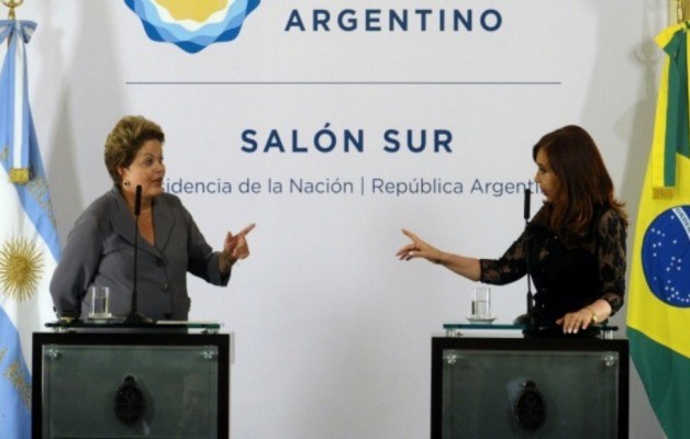 Cristina Kirchner recibió a Dilma Roussef en la Casa Rosada