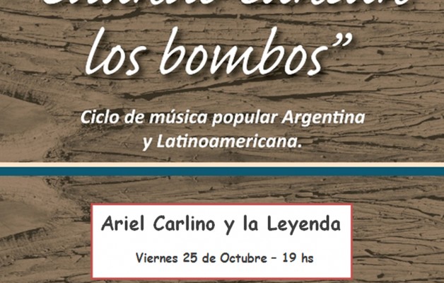 El charanguista Ariel Carlino presenta “Cuando cantan los bombos”