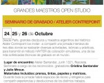 El seminario de grabado «Color Simultáneo» se inicia en el atelier de Cristina Santander