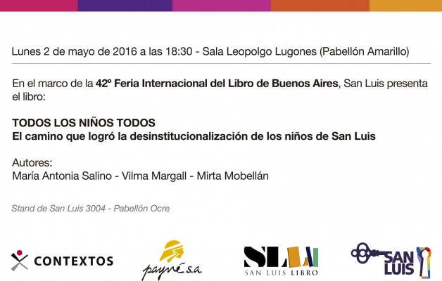 San Luis presentará “Todos los niños todos” en la Feria Internacional del Libro