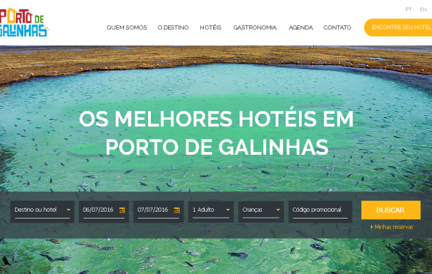Porto De Galinhas lanzó su nueva plataforma con central de reservas hoteleras