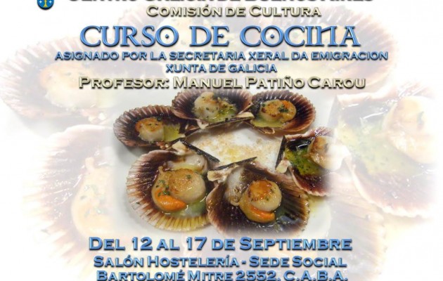 El curso de Cocina Gallega será dictado por Manuel Patiño Carou