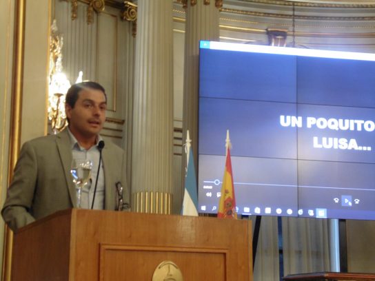 Cristian Soares, Secretario General del Centro Galicia de Buenos Aires