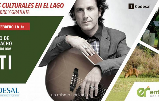 Coti, el músico y compositor actuará en “Atardeceres en el Lago”