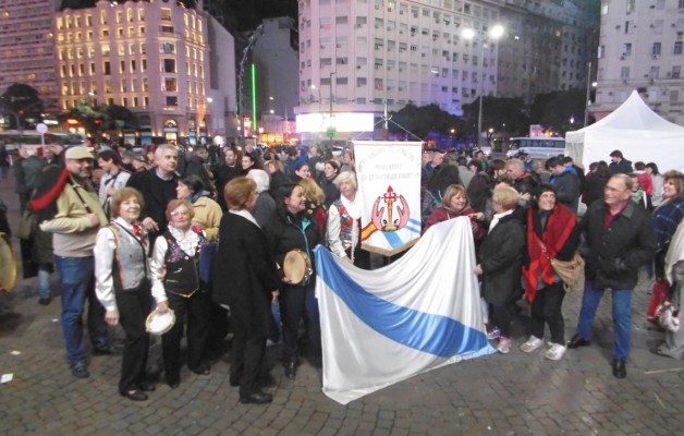 Obeliscazo gallego: la comunidad se reunió en esta primera edición para celebrar el Día de Galicia