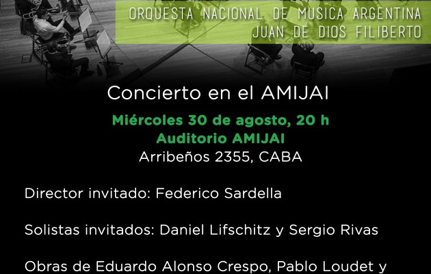 La Orquesta Nacional de Música Argentina “Juan de Dios Filiberto” actuará en el CCK