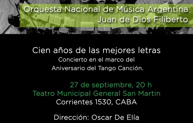 La Orquesta Nacional de Música Argentina, en el Teatro Municipal Gral. San Martín