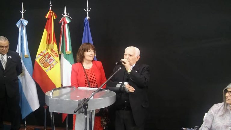 Javier Sandomingo Núñez, E​mbajador​ de España, Teresa Castaldo, Embajadora de Italia y Benito Blanco Álvarez