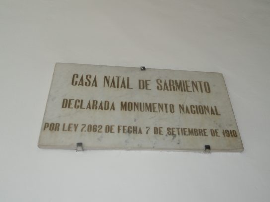 casa natal de Sarmiento