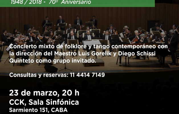 La Orquesta Nacional de Música Argentina «Juan de Dios Filiberto» en el CCK