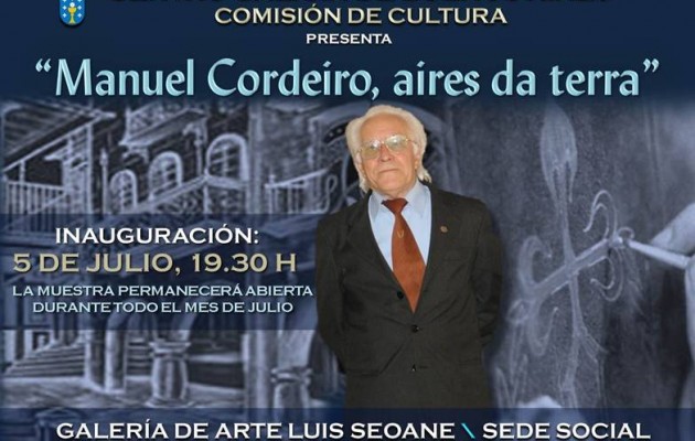 “Manuel Cordeiro, aires da terra” se inaugurará en el Centro Galicia de Buenos Aires