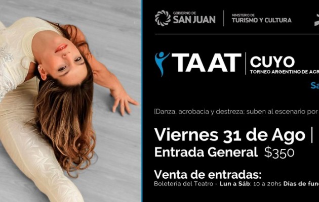 El Torneo Argentino de Acrotelas se disputará en el Teatro del Bicentenario de la Ciudad de San Juan