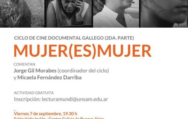 “Mujer(es)Mujer”, se proyectará en el Centro Galicia de Buenos Aires