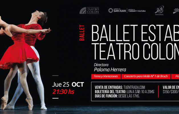 El Ballet Estable del Teatro Colón se presentará en San Juan