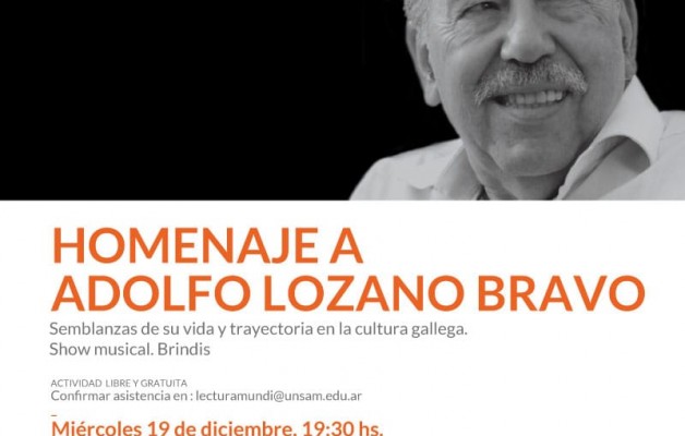 Homenaje a Adolfo Lozano Bravo en el Centro Galicia de Buenos Aires