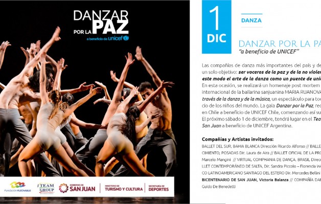 Danzar por la paz, a beneficio de UNICEF, sale a escena en el Teatro Bicentenario de San Juan