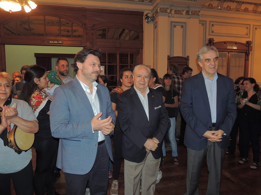 Don Antonio Rodríguez Miranda, Don Benito López Carballedo y Don Francisco Javier Sandomingo Núñez, Embajador de España en la Argentina