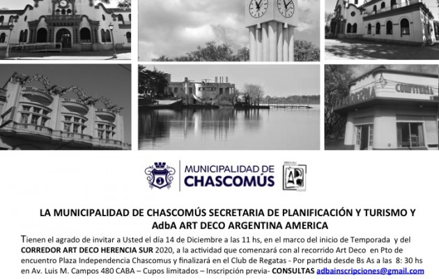 AdbA – ACAPA presenta el Segundo Corredor Art Deco Trinacional Polo Art Deco de las Américas
