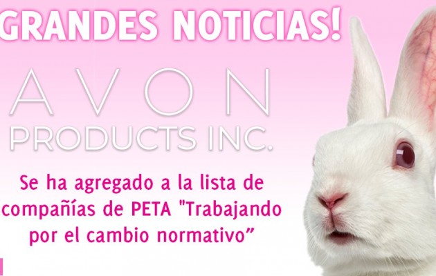 PETA y compromiso de Avon para erradicar el testeo en animales