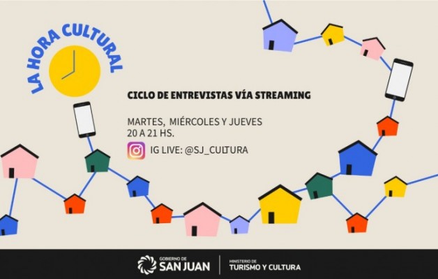 La Hora Cultural, hacedores culturales sanjuaninos cuentan sus experiencias online