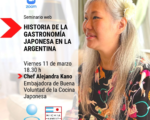 La historia de la gastronomía japonesa en la Argentina; un curso online dictado por Alejandra Kano