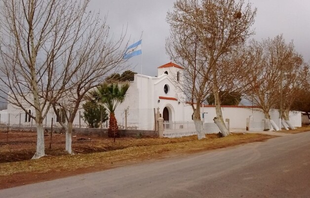 La capilla de San Nicolás de Tolentino, un edificio colonial, declarado Patrimonio Cultural de la provincia de San Juan