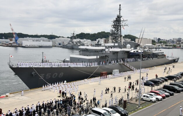 El Escuadrón de Fuerza Marítima de Autodefensa del Japón llega a la Argentina